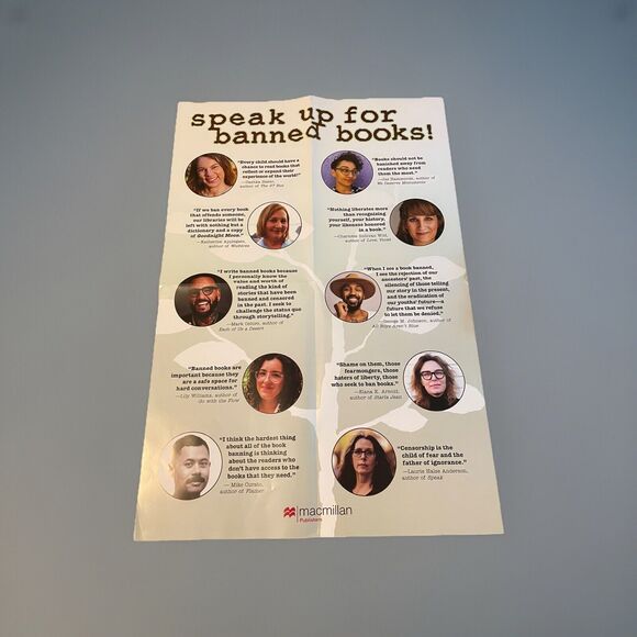 2024 Macmillan Publishing “Speak Up For Banned Books!” Campaign Kit - Picture 1 of 8